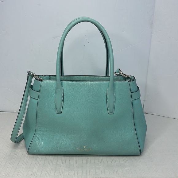 Kate Spade  Lucia medium satchel in Aqua  Bloom - Picture 3 of 11